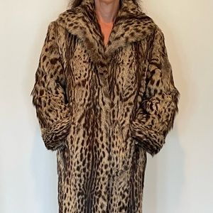 Women’s Full Length Fur Coat with Matching Hat